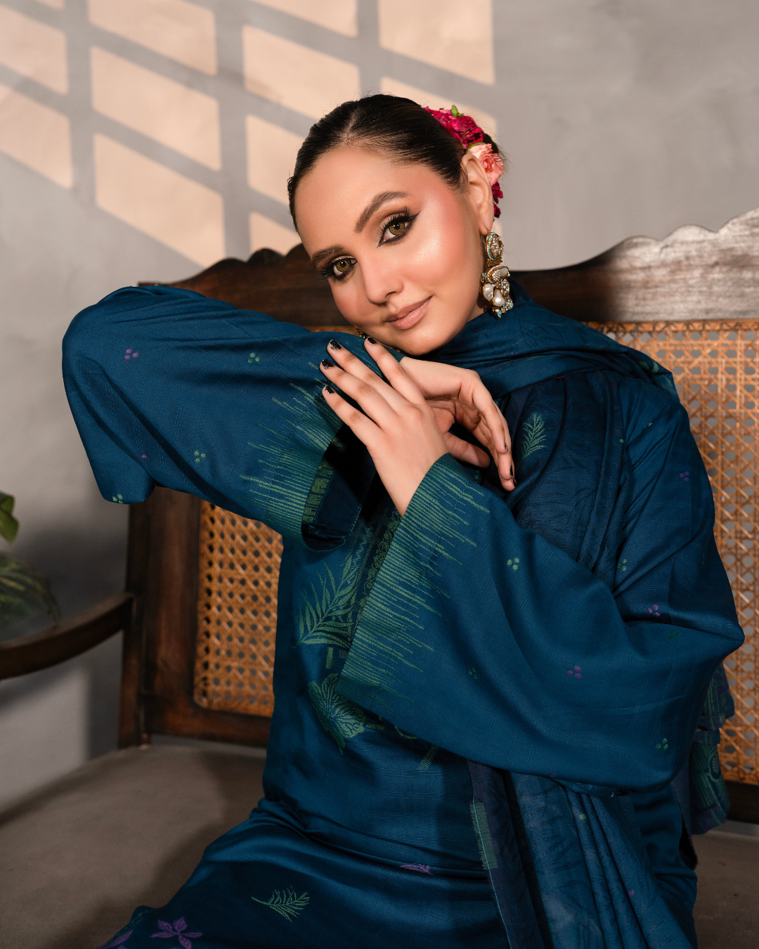 3PC Premium Jacquard Viscose (Unstitched)
