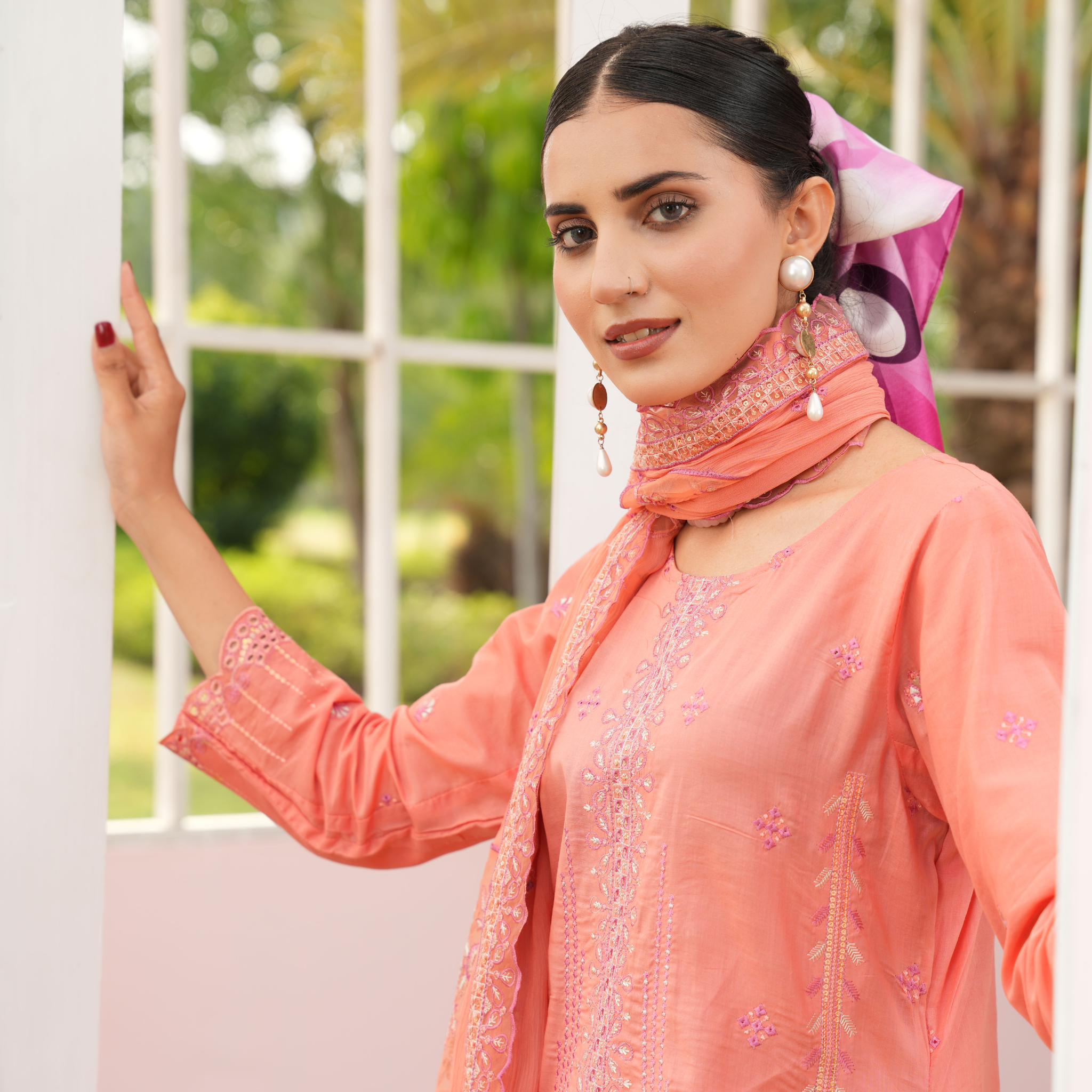 3PC Premium Embroidered Fine Lawn (Unstitched)