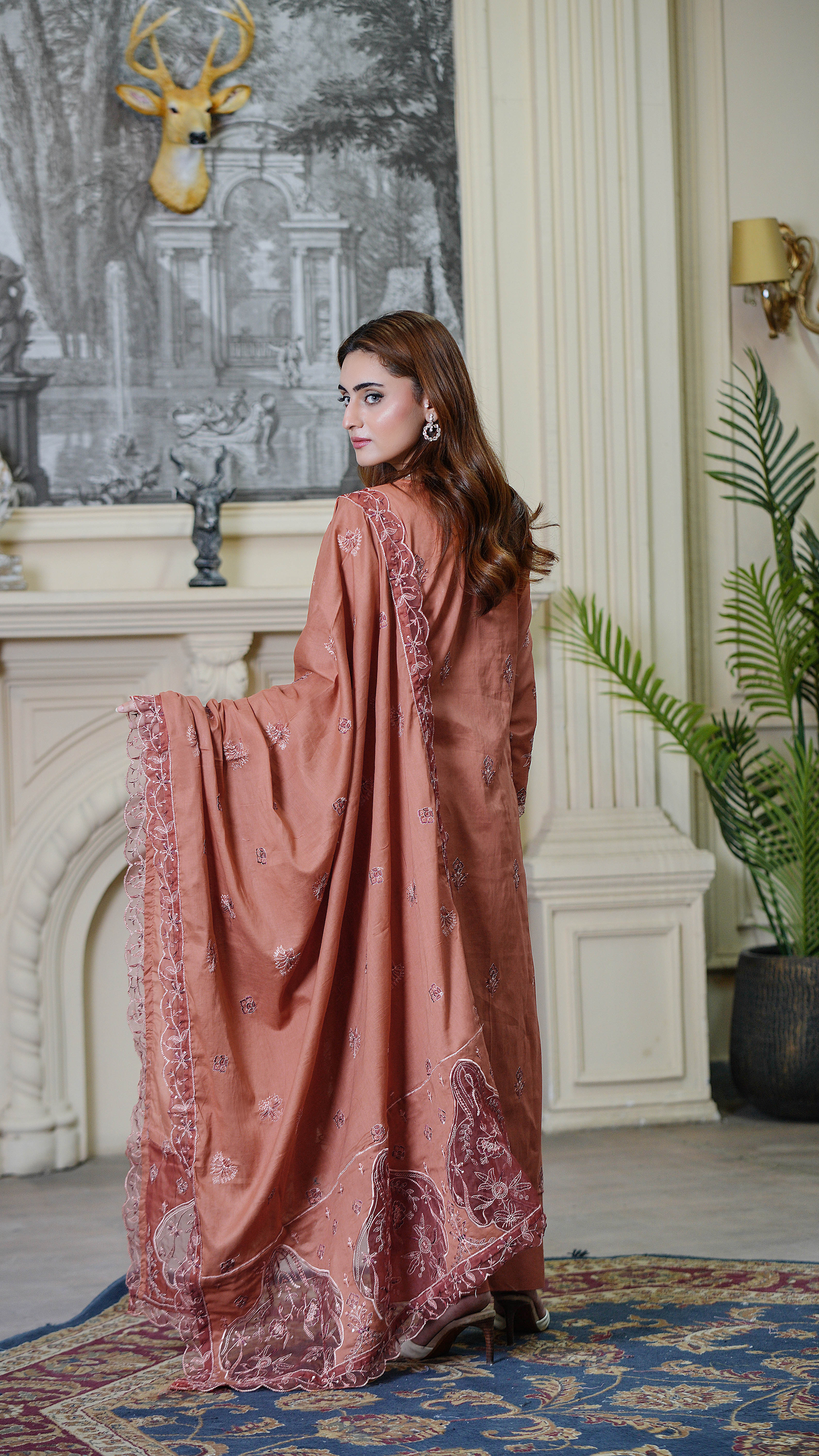 3PC EMBROIDERED FINE LAWN (UNSTITCHED)