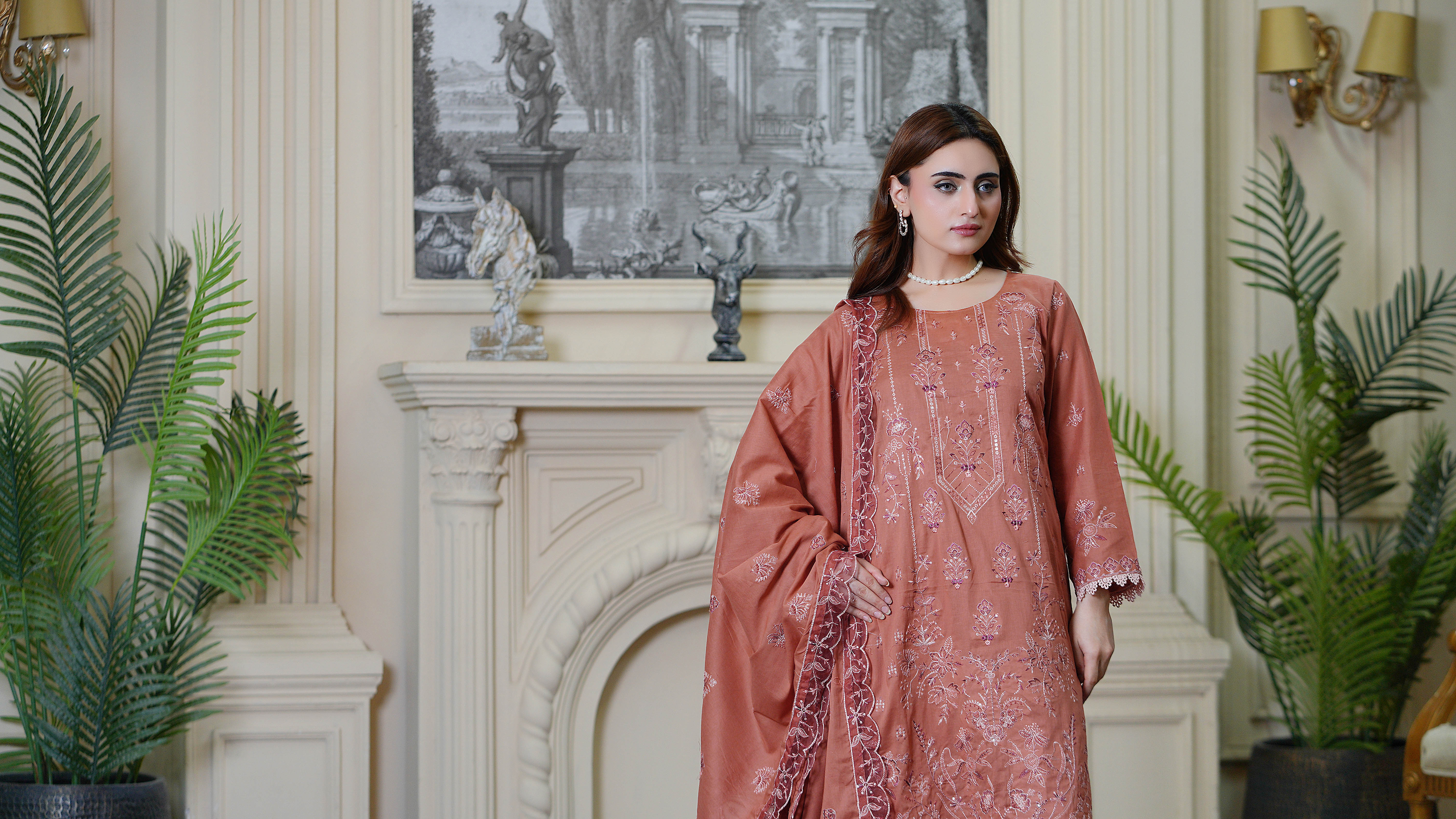 3PC EMBROIDERED FINE LAWN (UNSTITCHED)