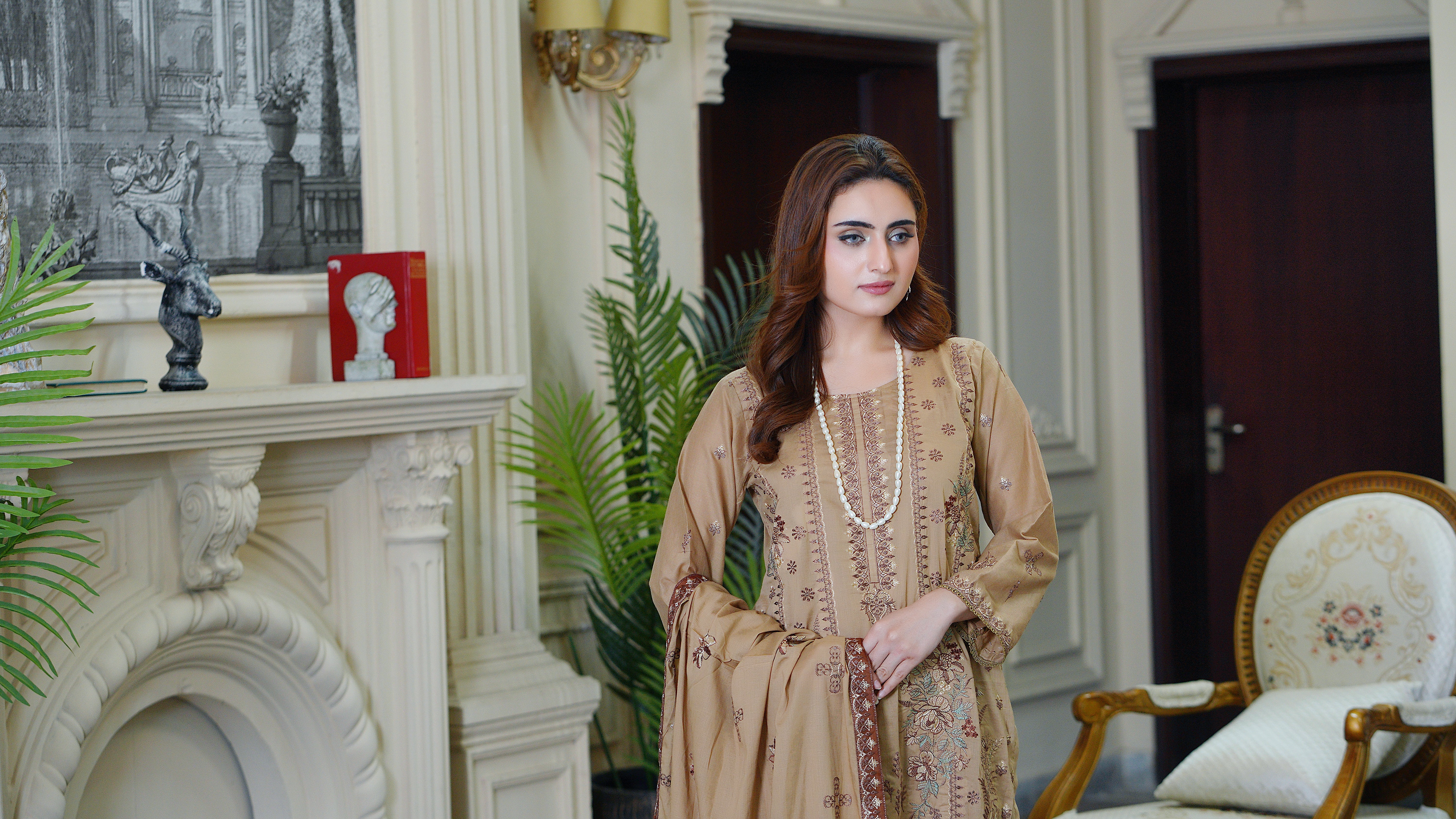 3PC EMBROIDERED FINE LAWN (UNSTITCHED)