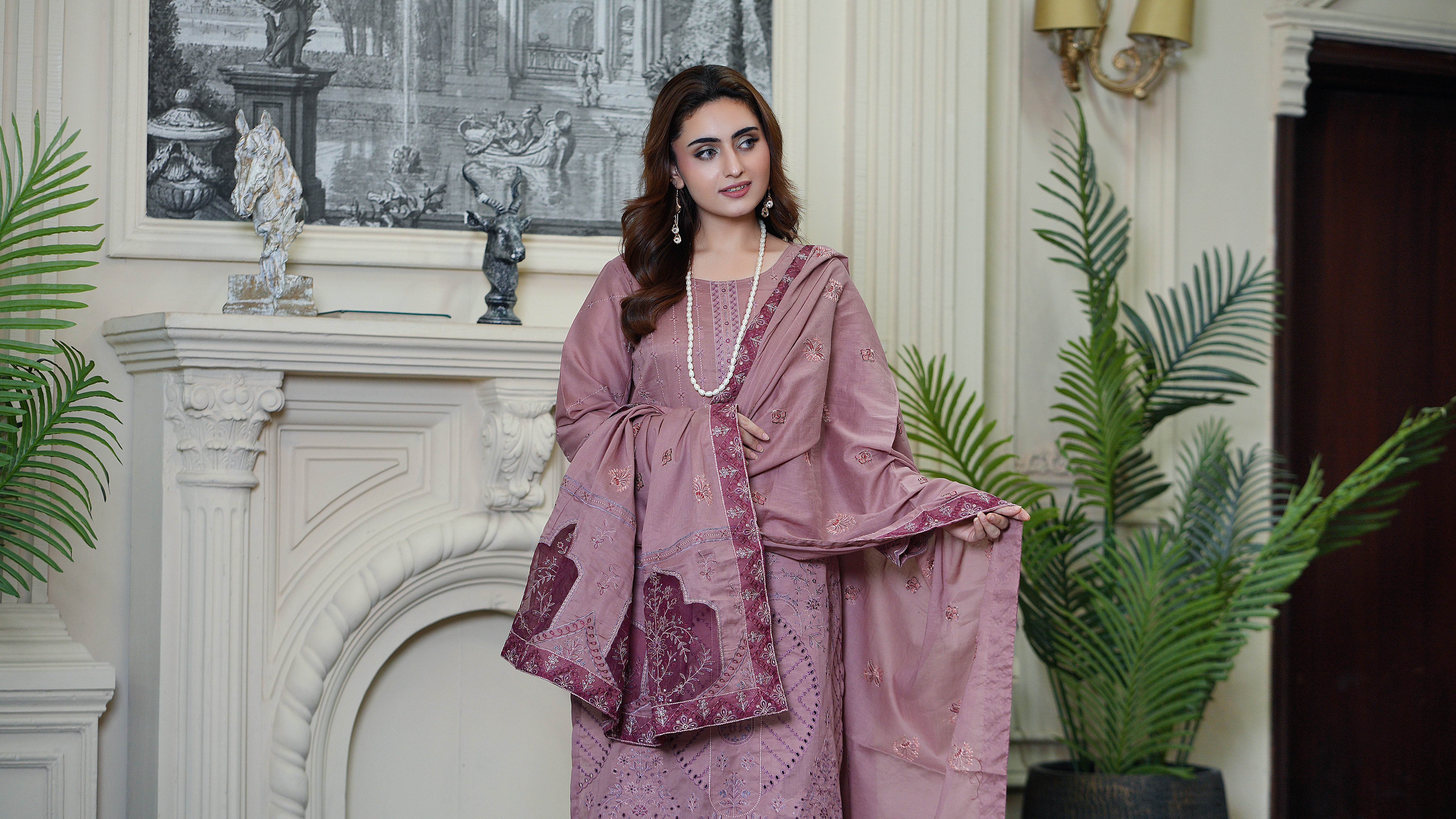 3PC EMBROIDERED FINE LAWN (UNSTITCHED)
