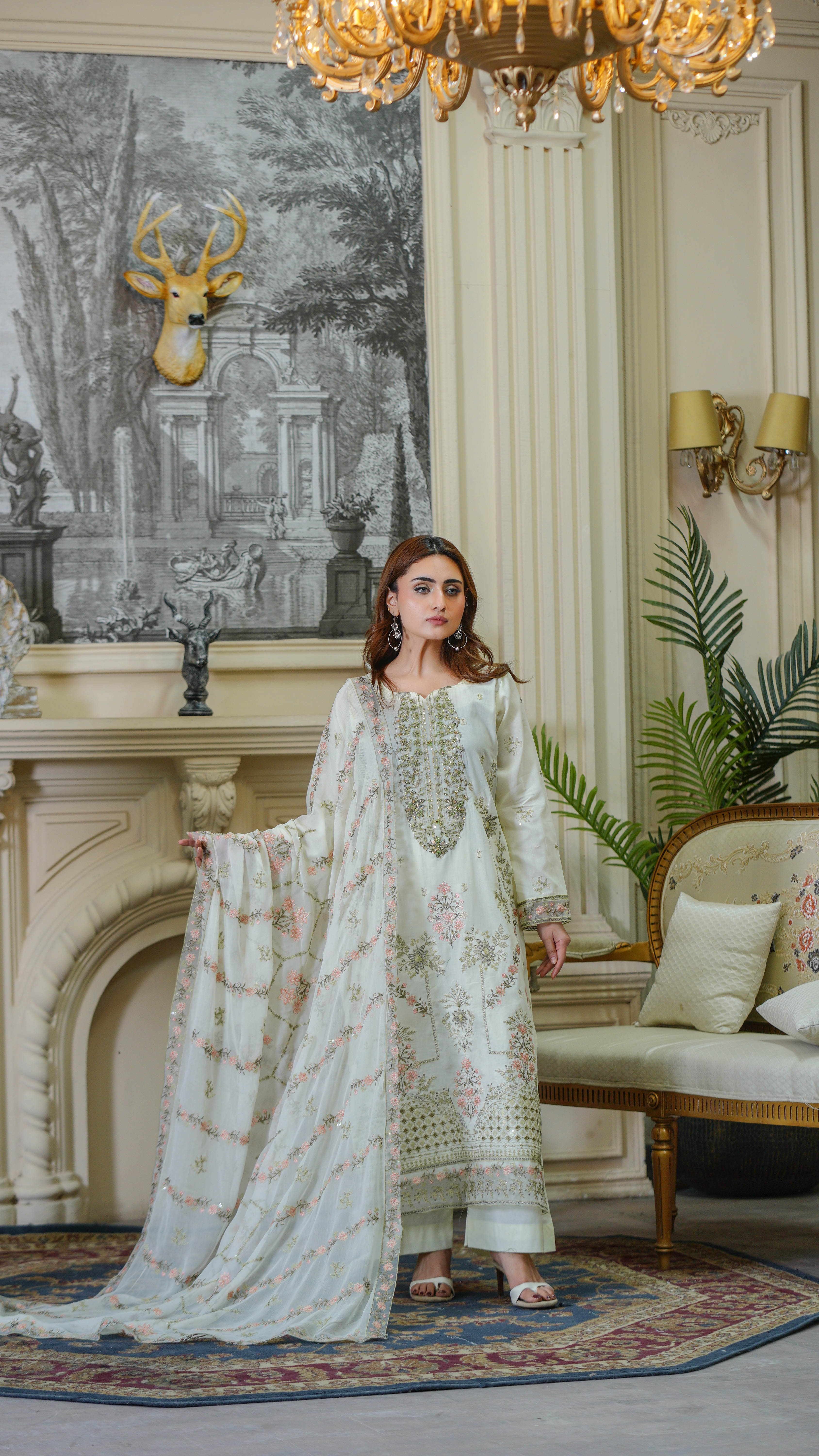3PC EMBROIDERED PREMIUM LAWN (UNSTITCHED)