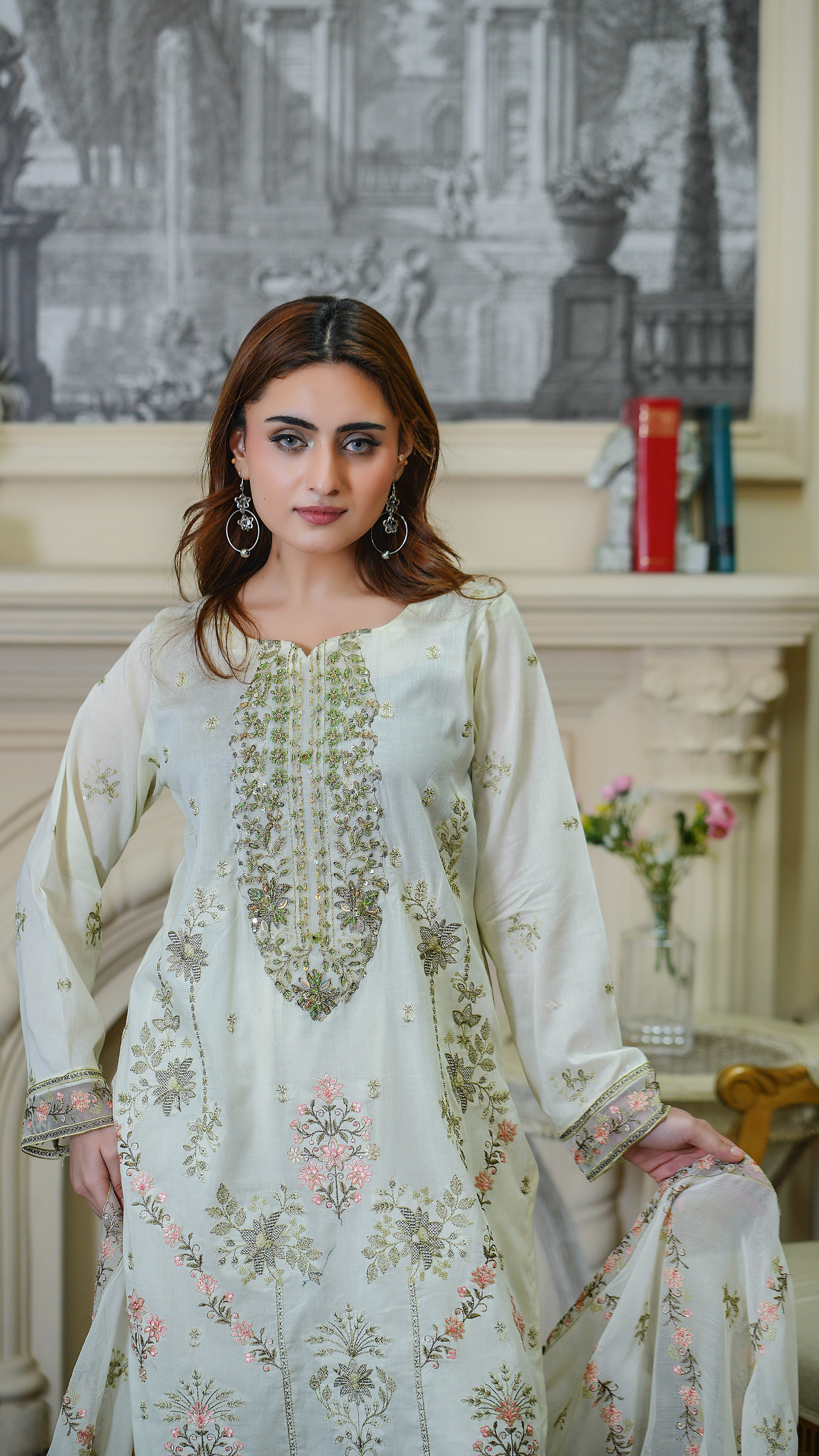 3PC EMBROIDERED PREMIUM LAWN (UNSTITCHED)