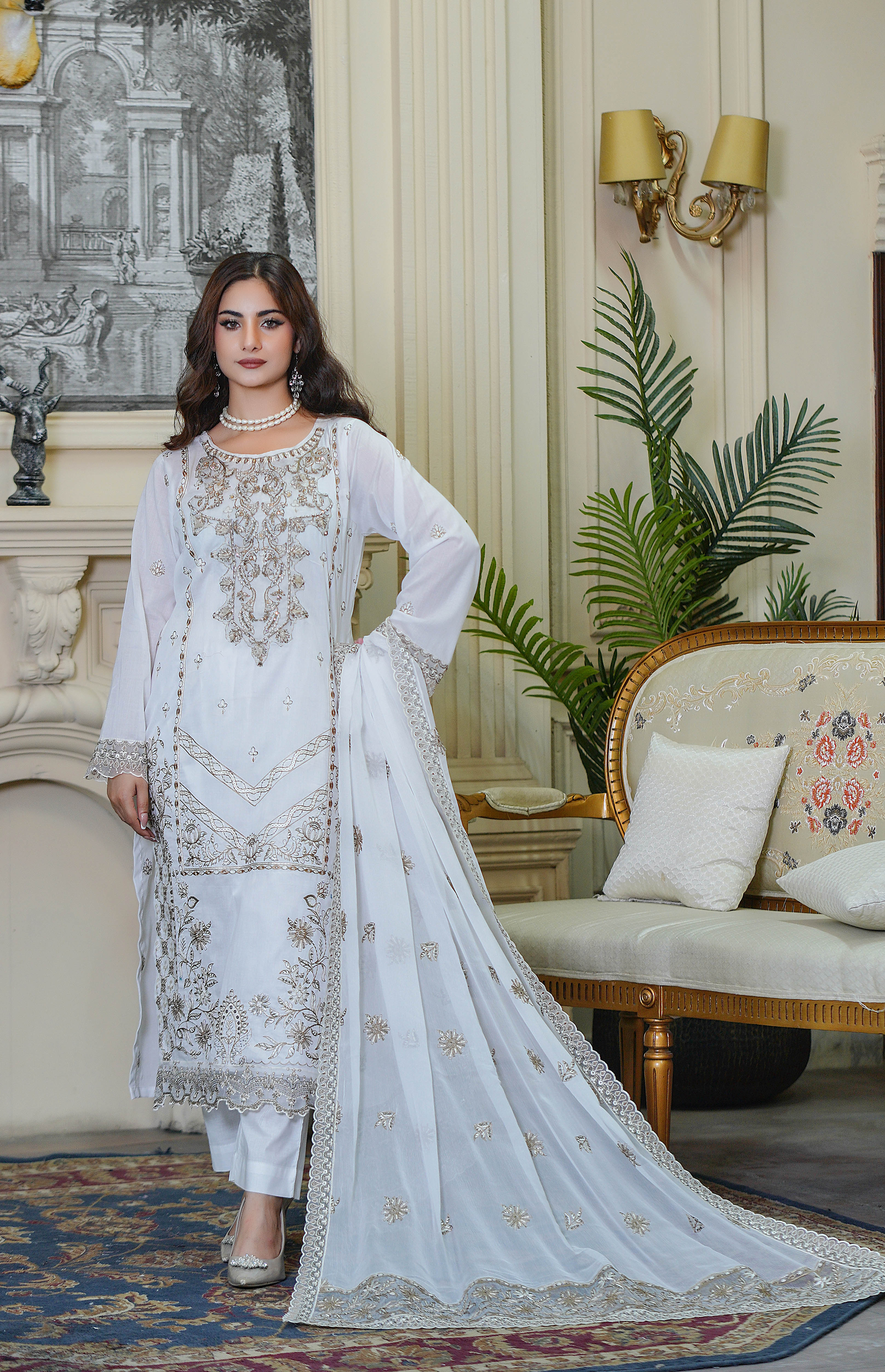 3PC EMBROIDERED PREMIUM LAWN (UNSTITCHED)