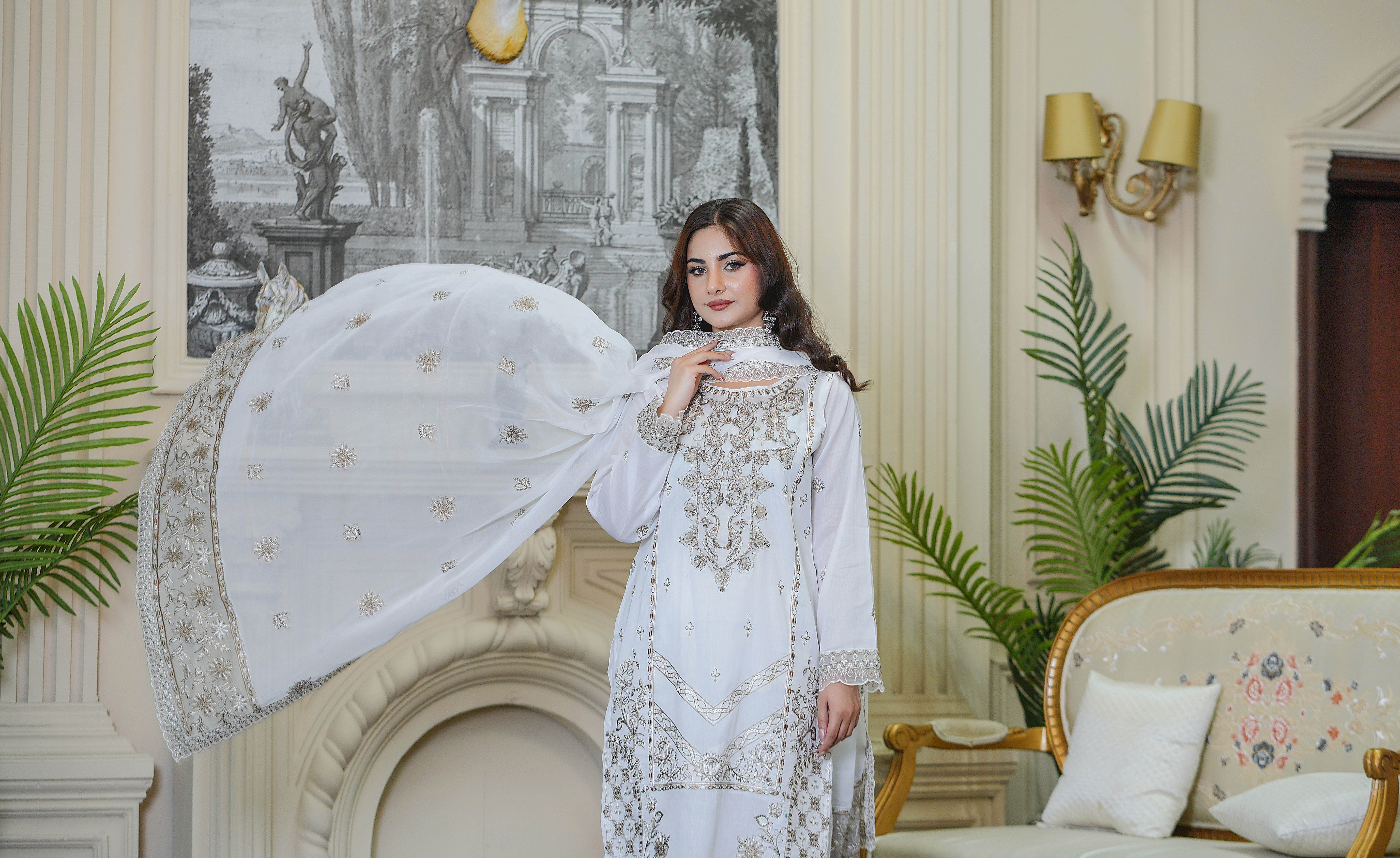 3PC EMBROIDERED PREMIUM LAWN (UNSTITCHED)