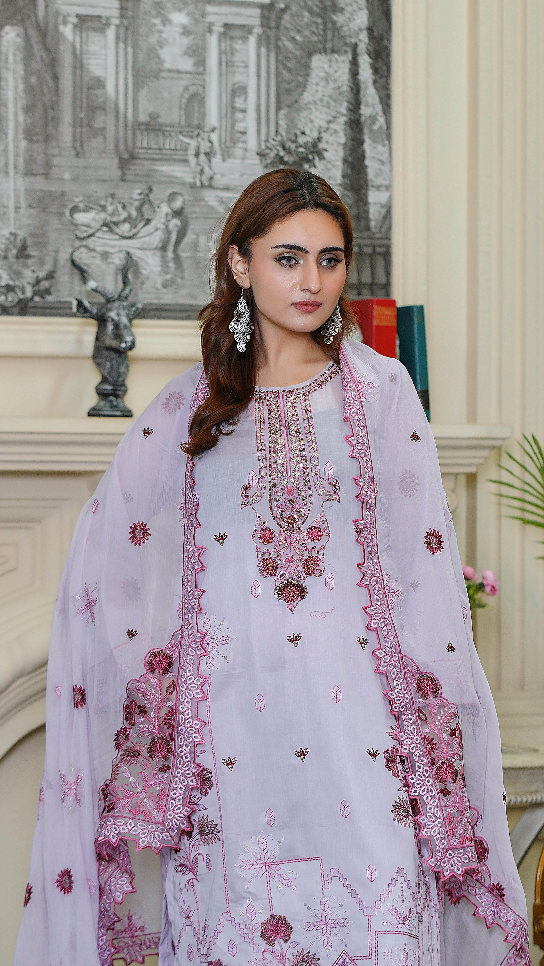 3PC EMBROIDERED PREMIUM LAWN (UNSTITCHED)