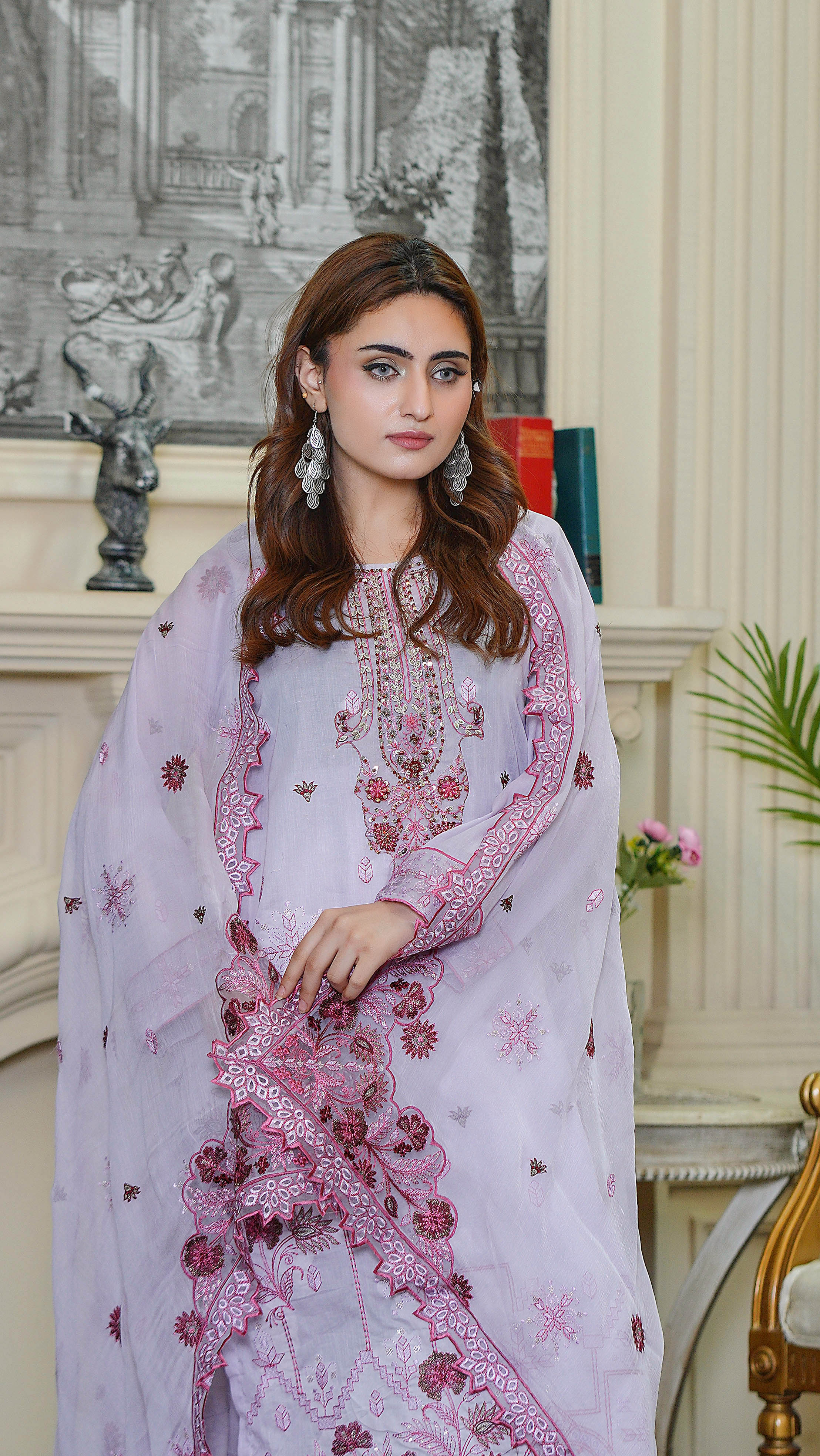 3PC EMBROIDERED PREMIUM LAWN (UNSTITCHED)