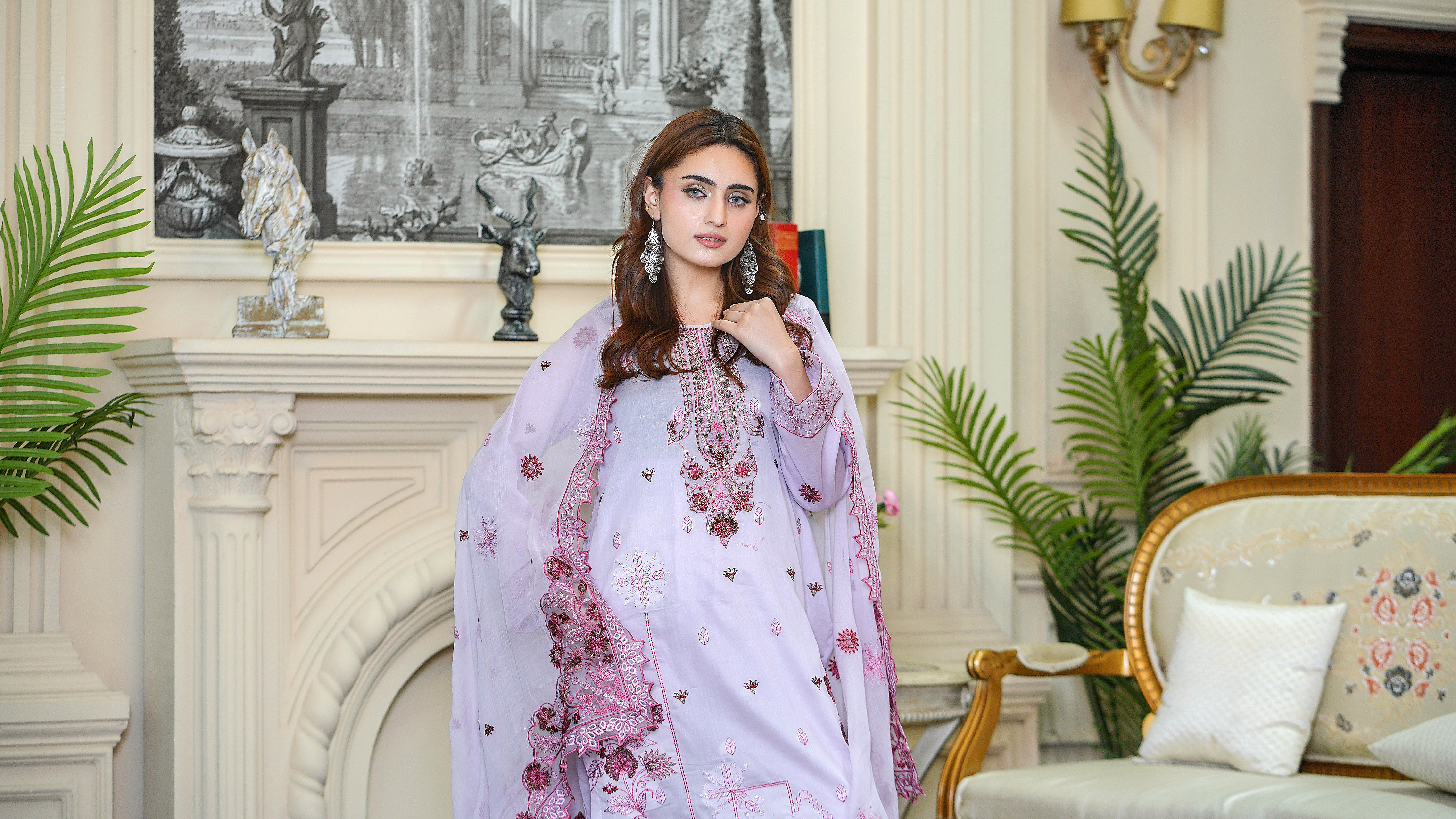 3PC EMBROIDERED PREMIUM LAWN (UNSTITCHED)