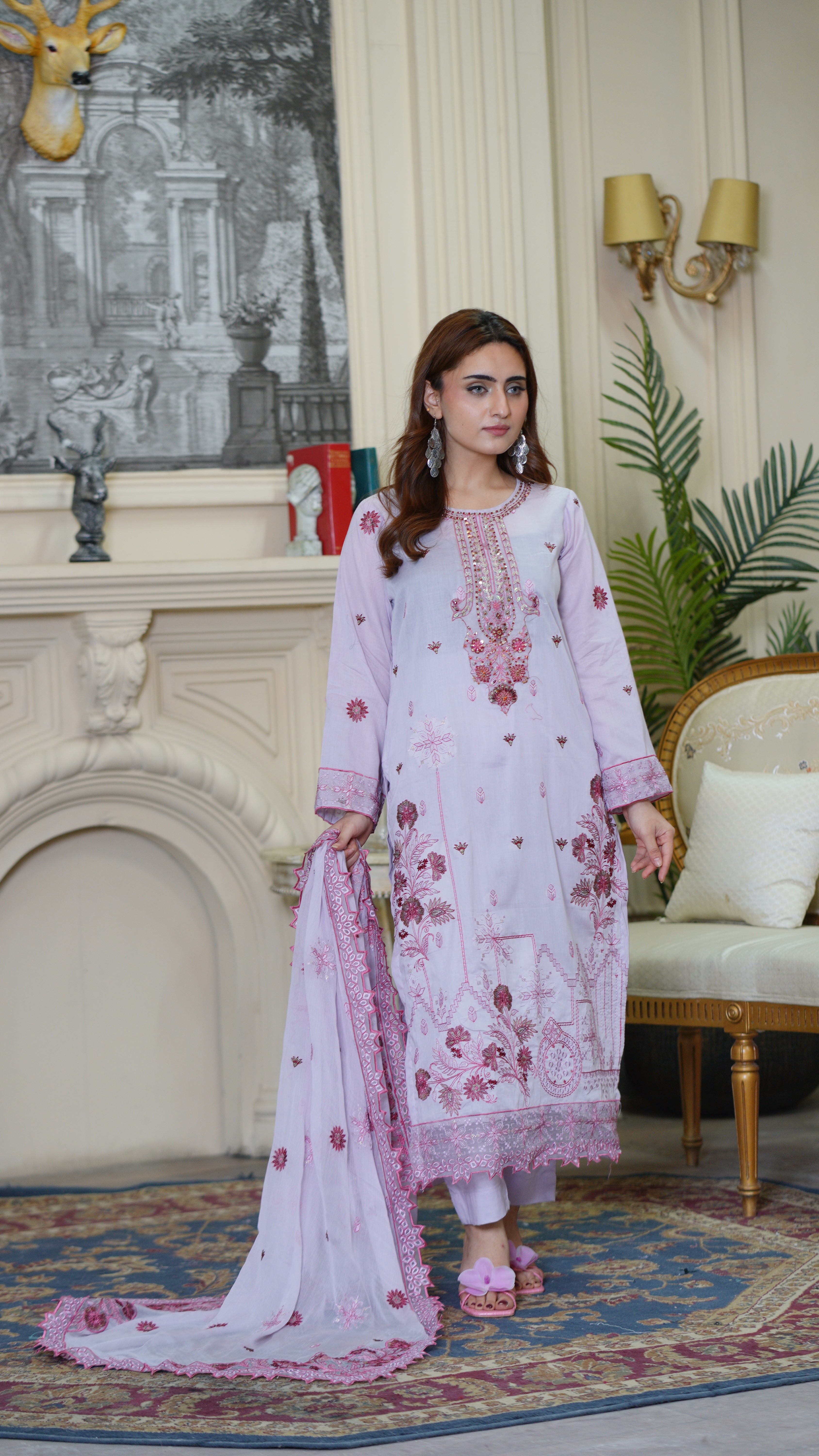 3PC EMBROIDERED PREMIUM LAWN (UNSTITCHED)