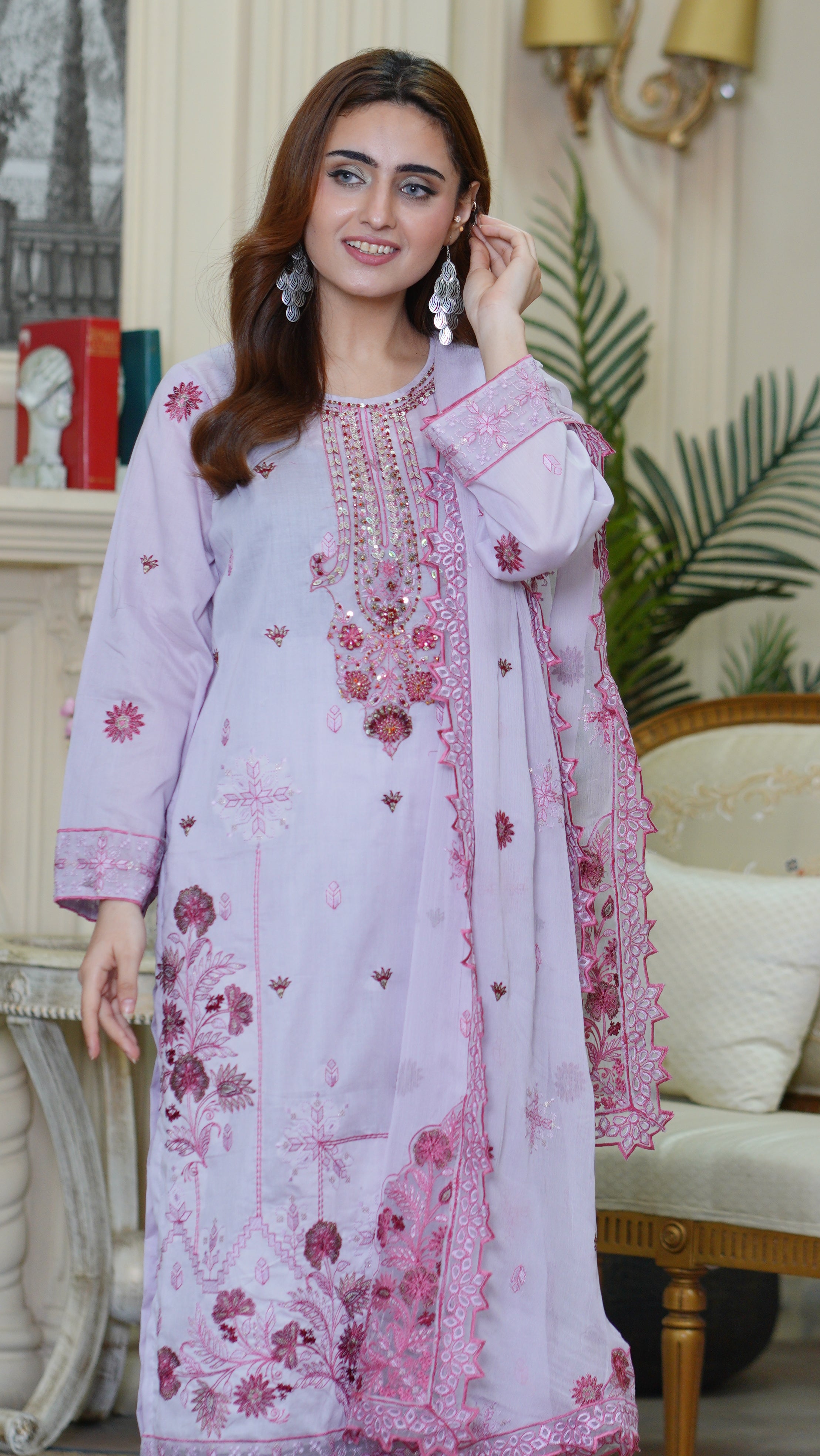 3PC EMBROIDERED PREMIUM LAWN (UNSTITCHED)