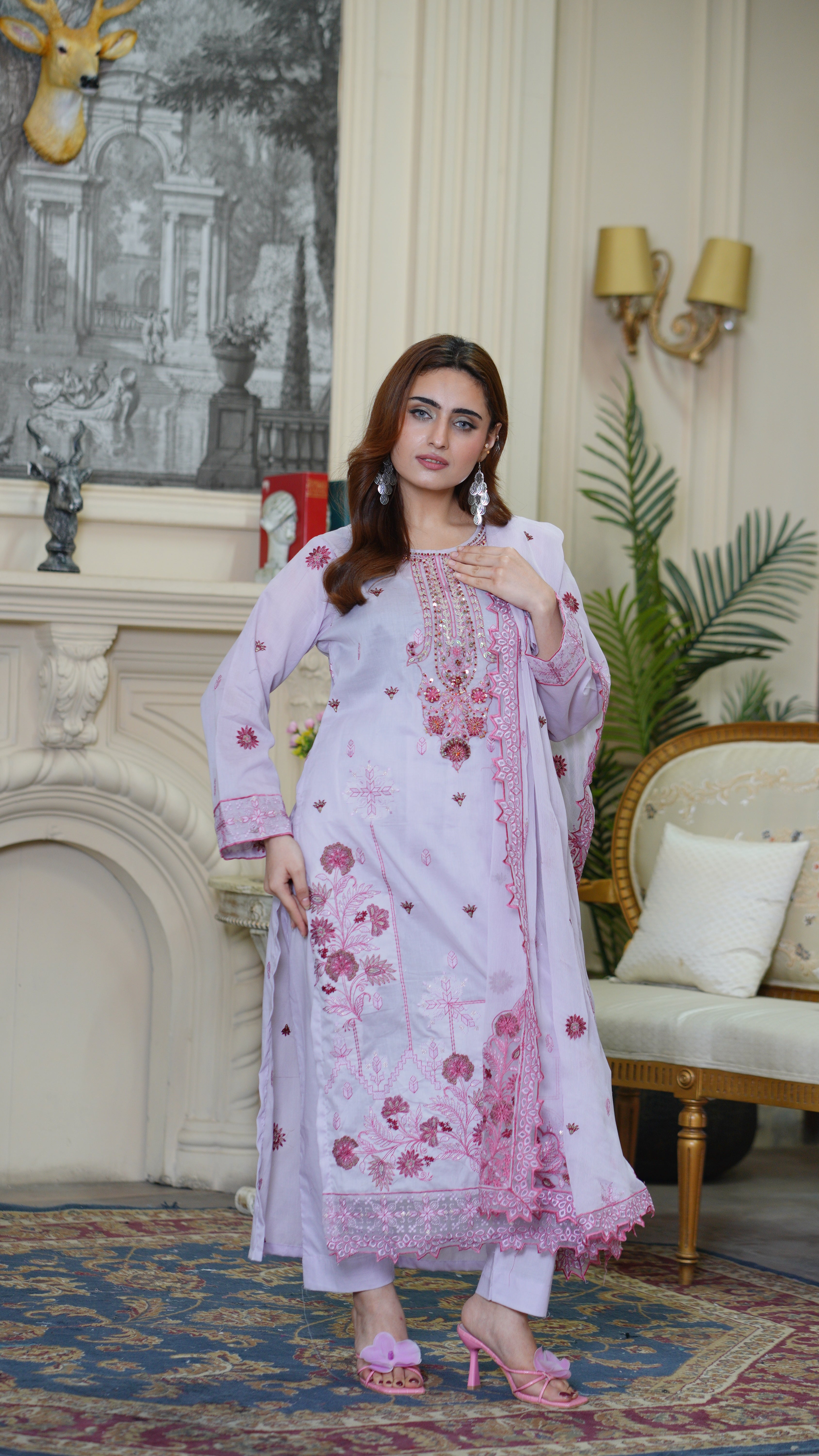 3PC EMBROIDERED PREMIUM LAWN (UNSTITCHED)