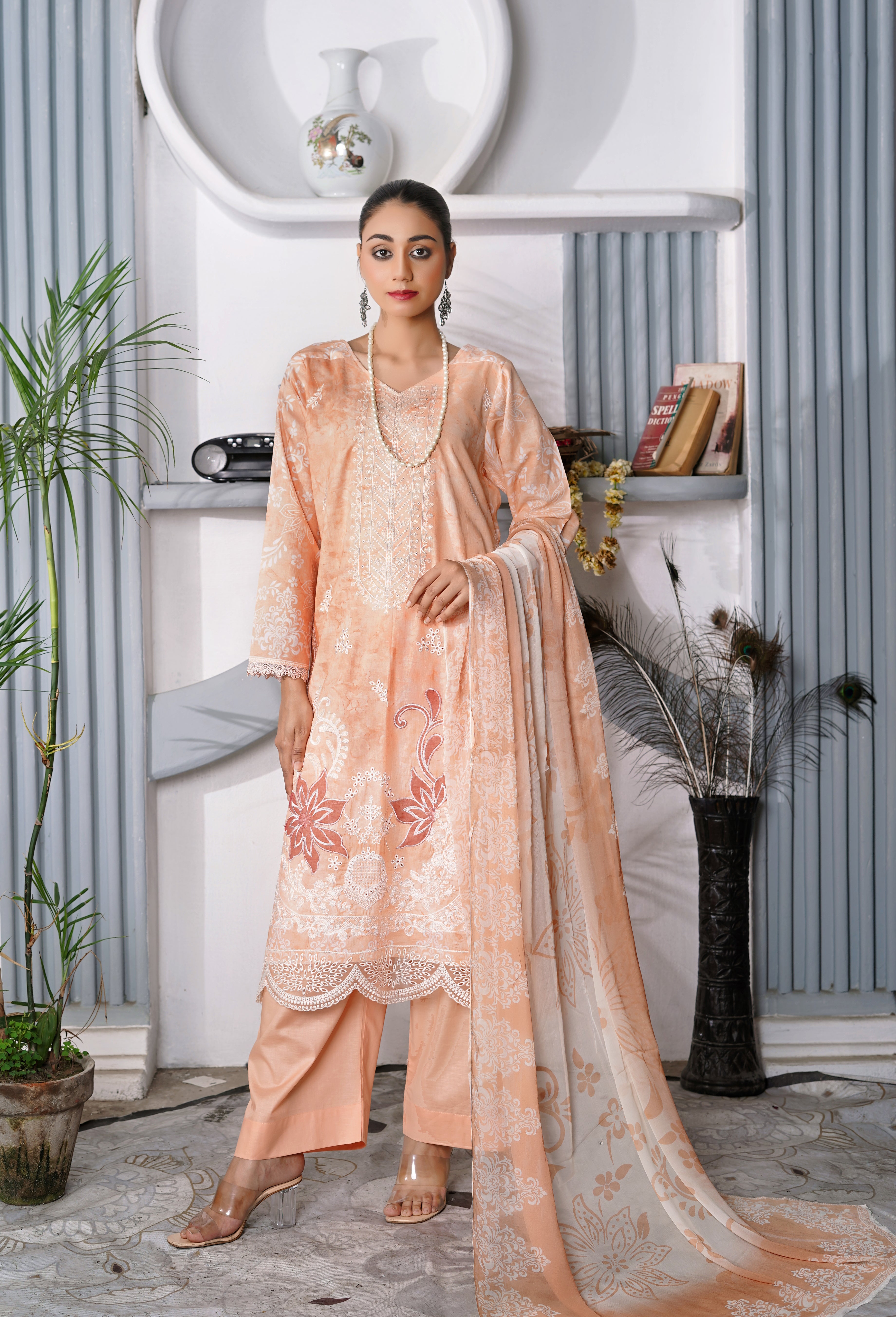 3 PIECE- DIGITAL PRINTED LAWN SUIT WITH EMBROIDERY (unstitched)