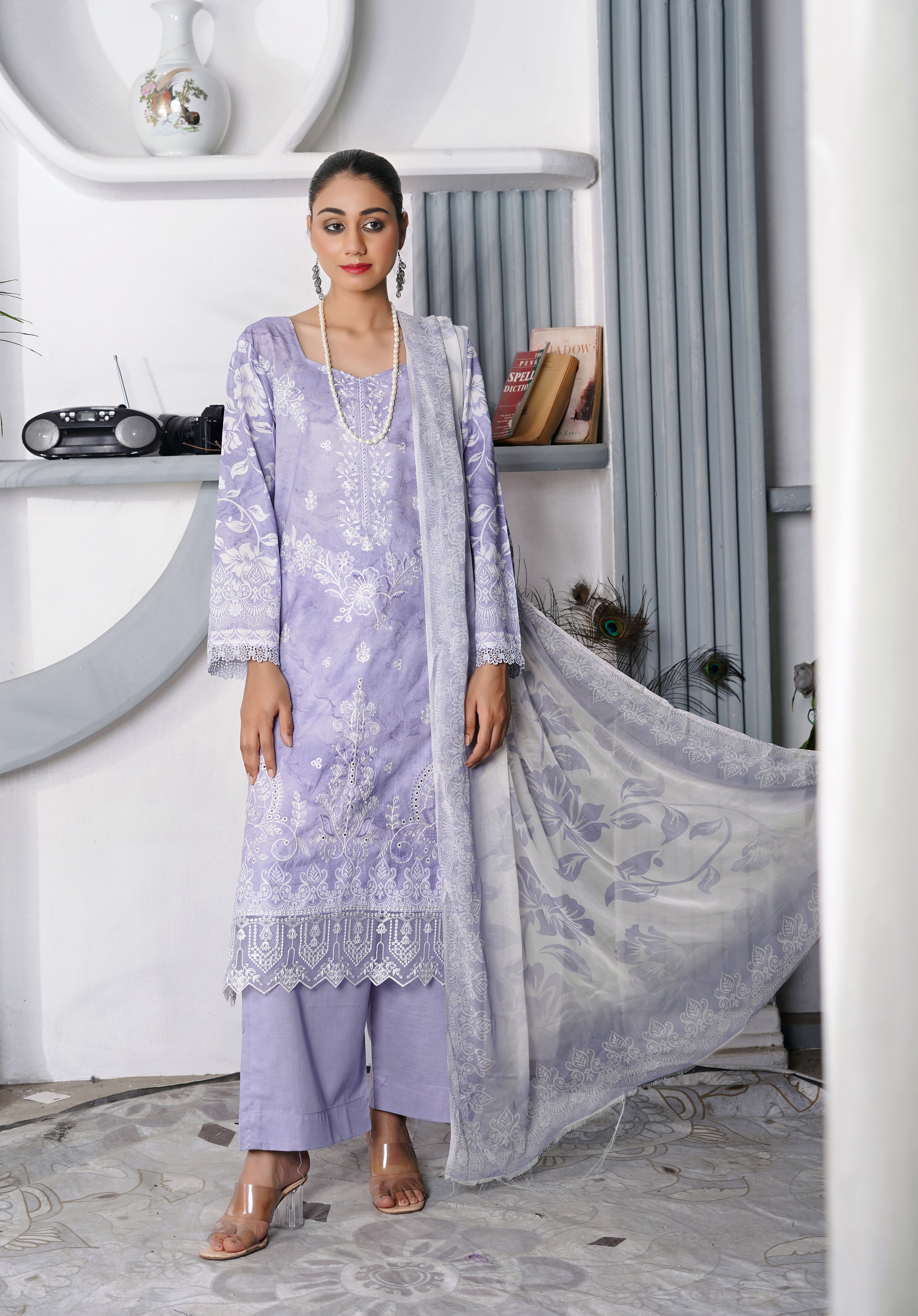 3 PIECE- DIGITAL PRINTED LAWN SUIT WITH EMBROIDERY (unstitched)